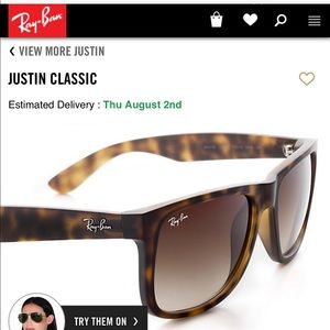 Ray Ban JUSTIN Sunnies (not sure if polarized tho)